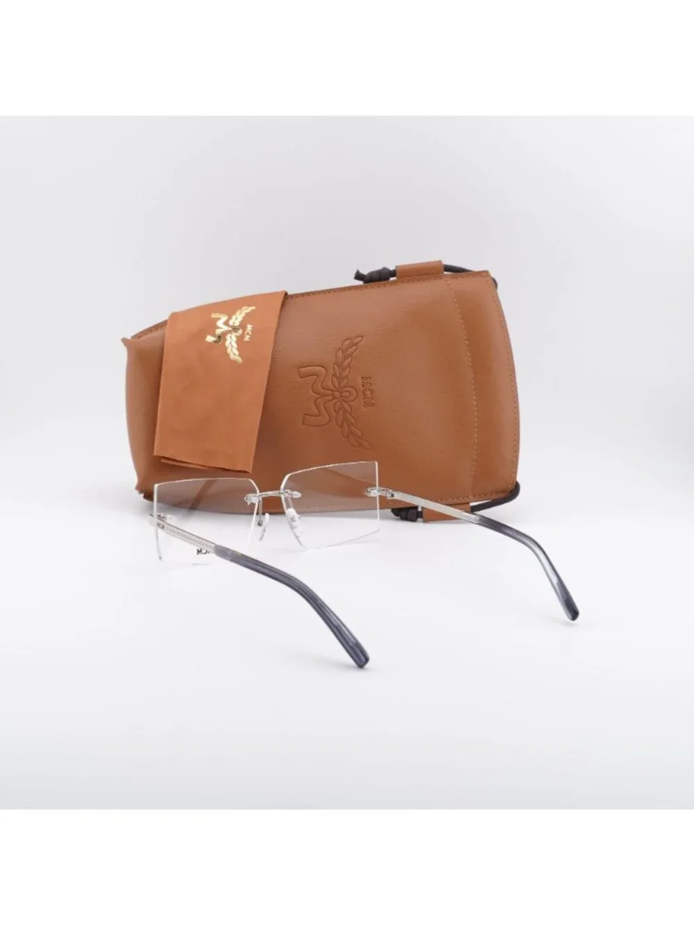 MCM MW5018-H 016 Rectangle Eyeglasses - Shiny Palladium 56mm